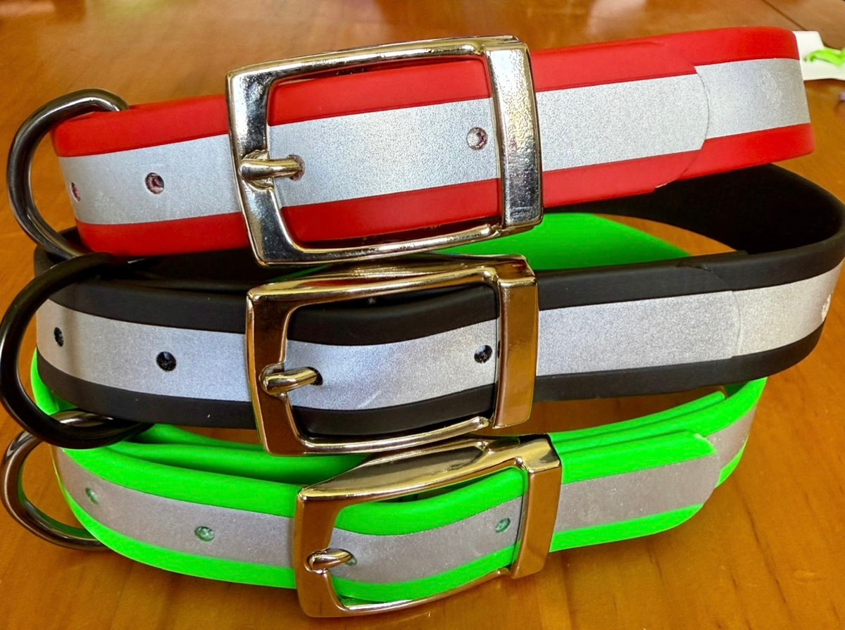 Biothane Reflective Dog Collars 25mm