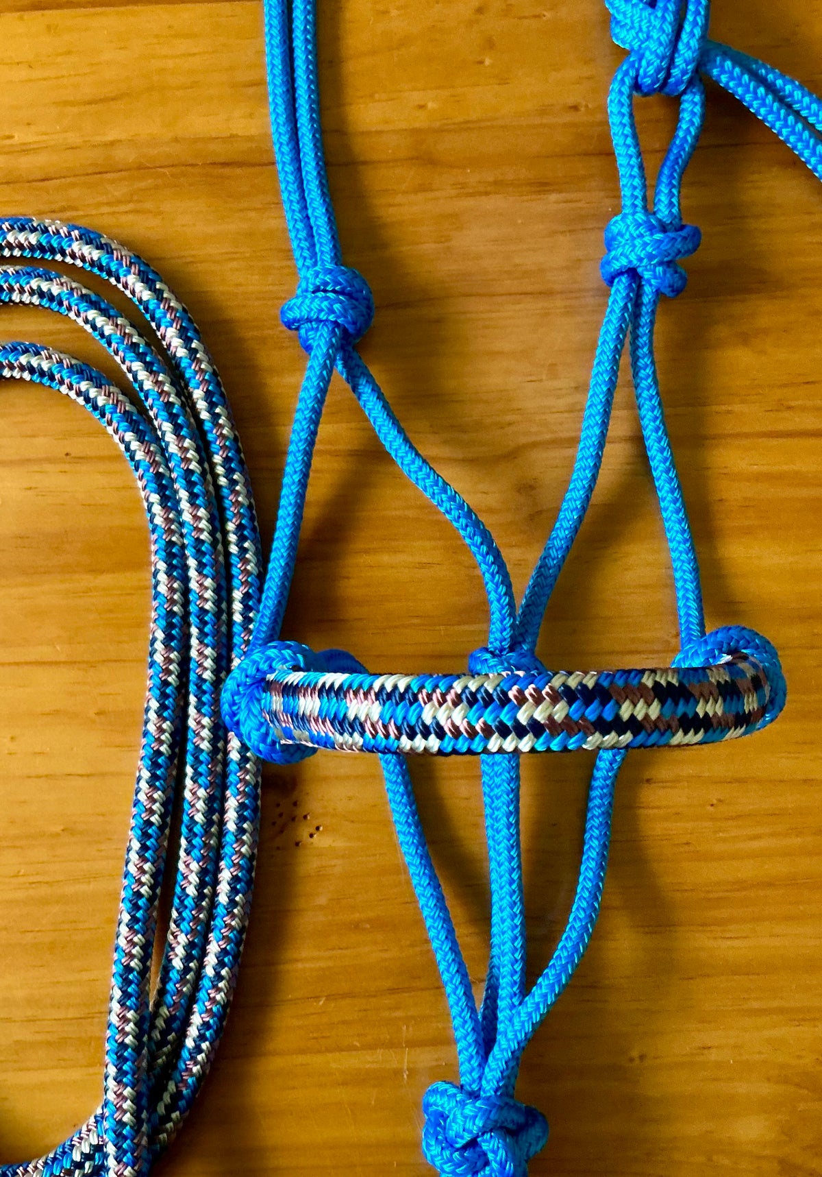 Cob/ Full-Size Halter & Lead sets with matching overlay nose band, leather popper
